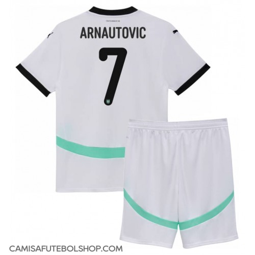 Camisa de time de futebol Áustria Marko Arnautovic #7 Replicas 2º Equipamento Infantil Europeu 2024 Manga Curta (+ Calças curtas)